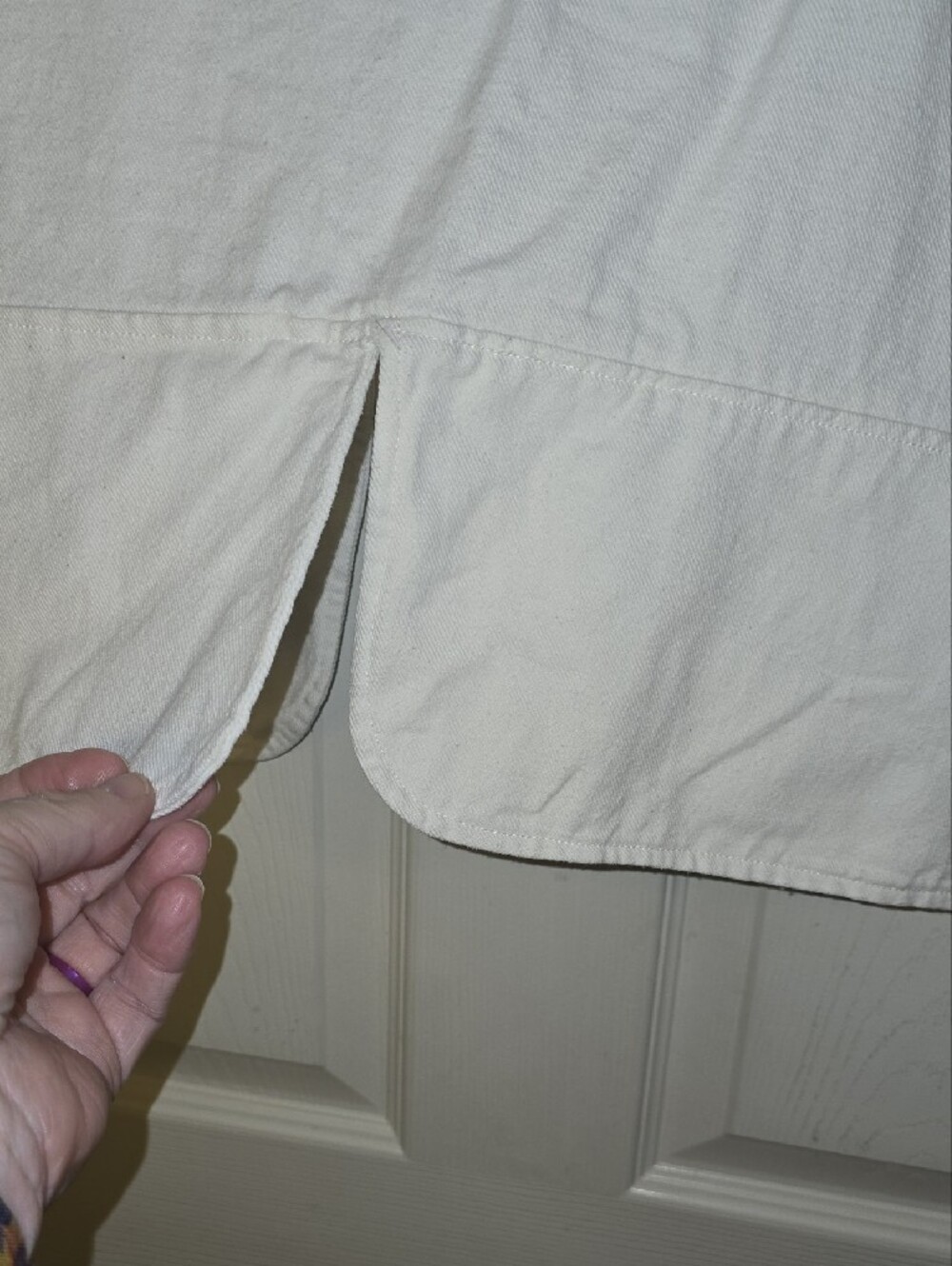 Hackwith White Cotton Sleeveless Vest - Picture 6 of 6